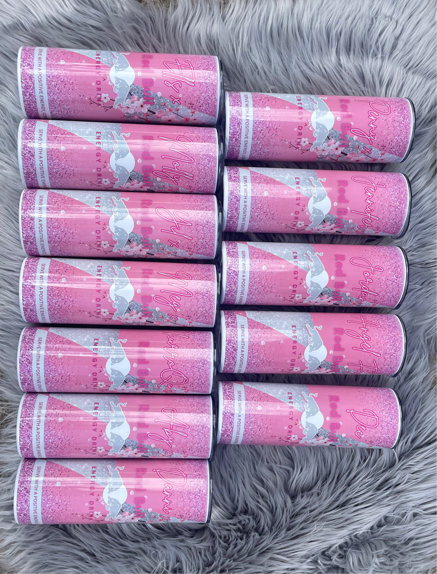 Cherry blossom RedBuull tumbler 🌸