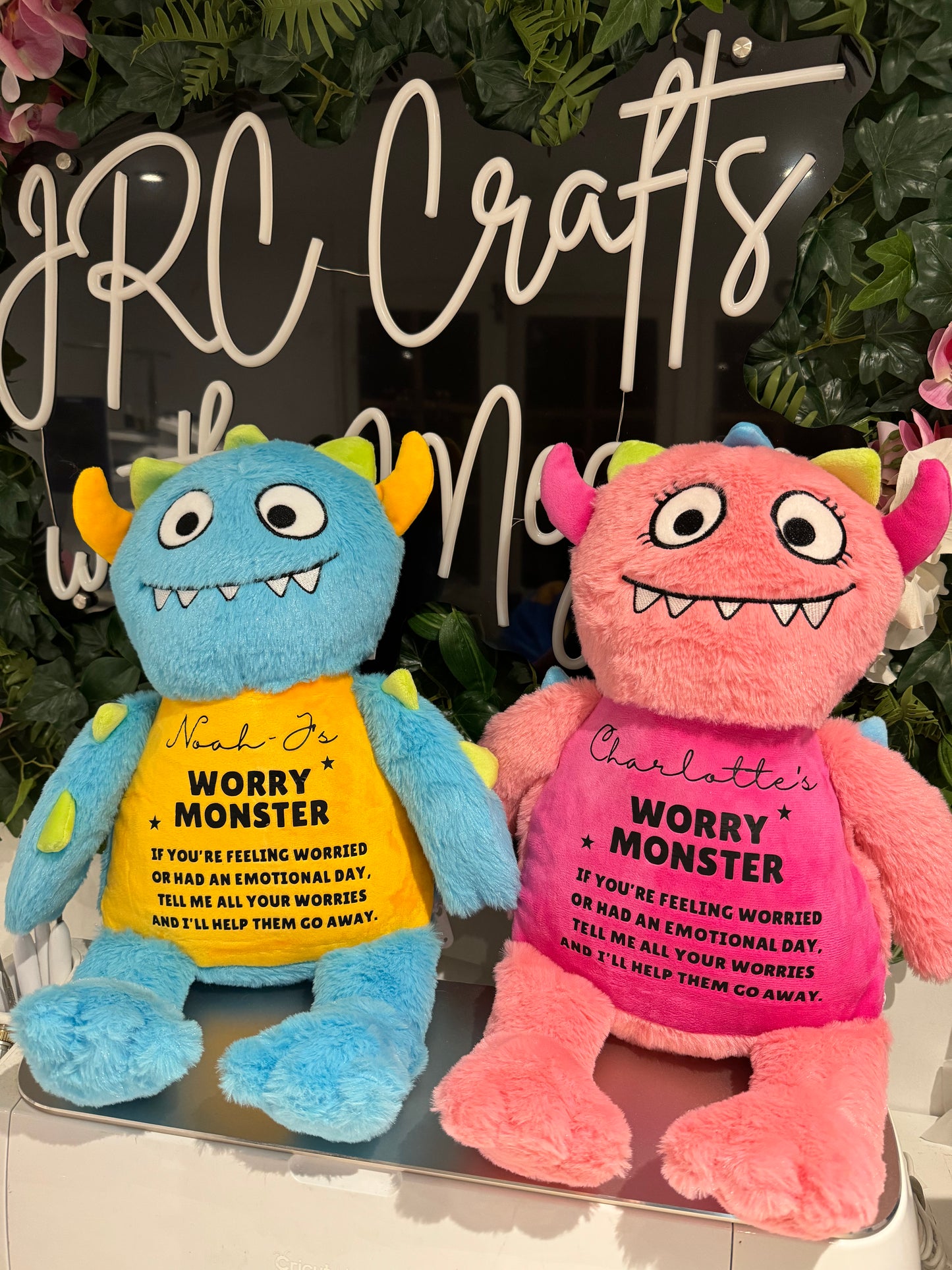 Worry monster with very hungry worrry monster book