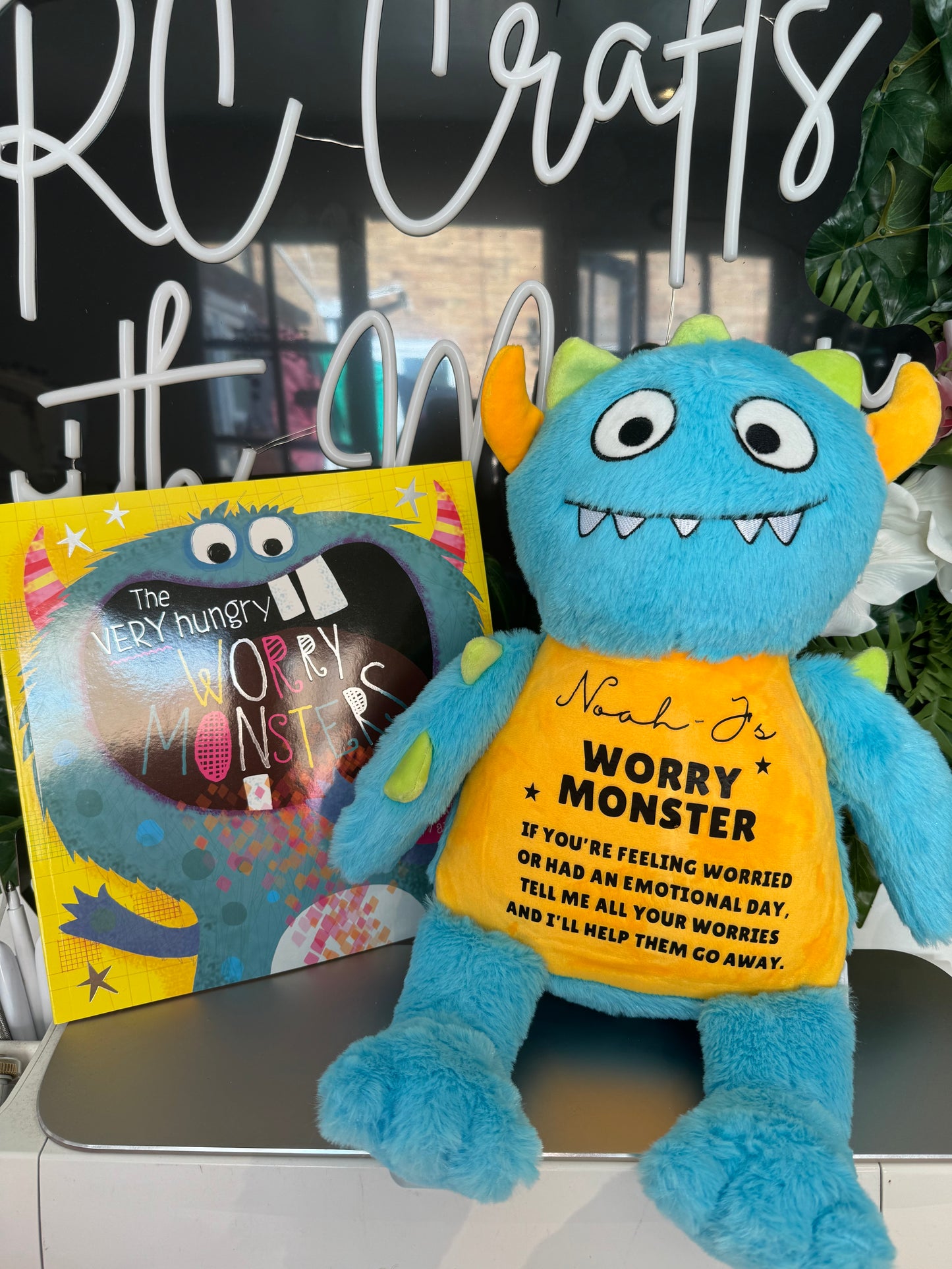 Worry monster with very hungry worrry monster book